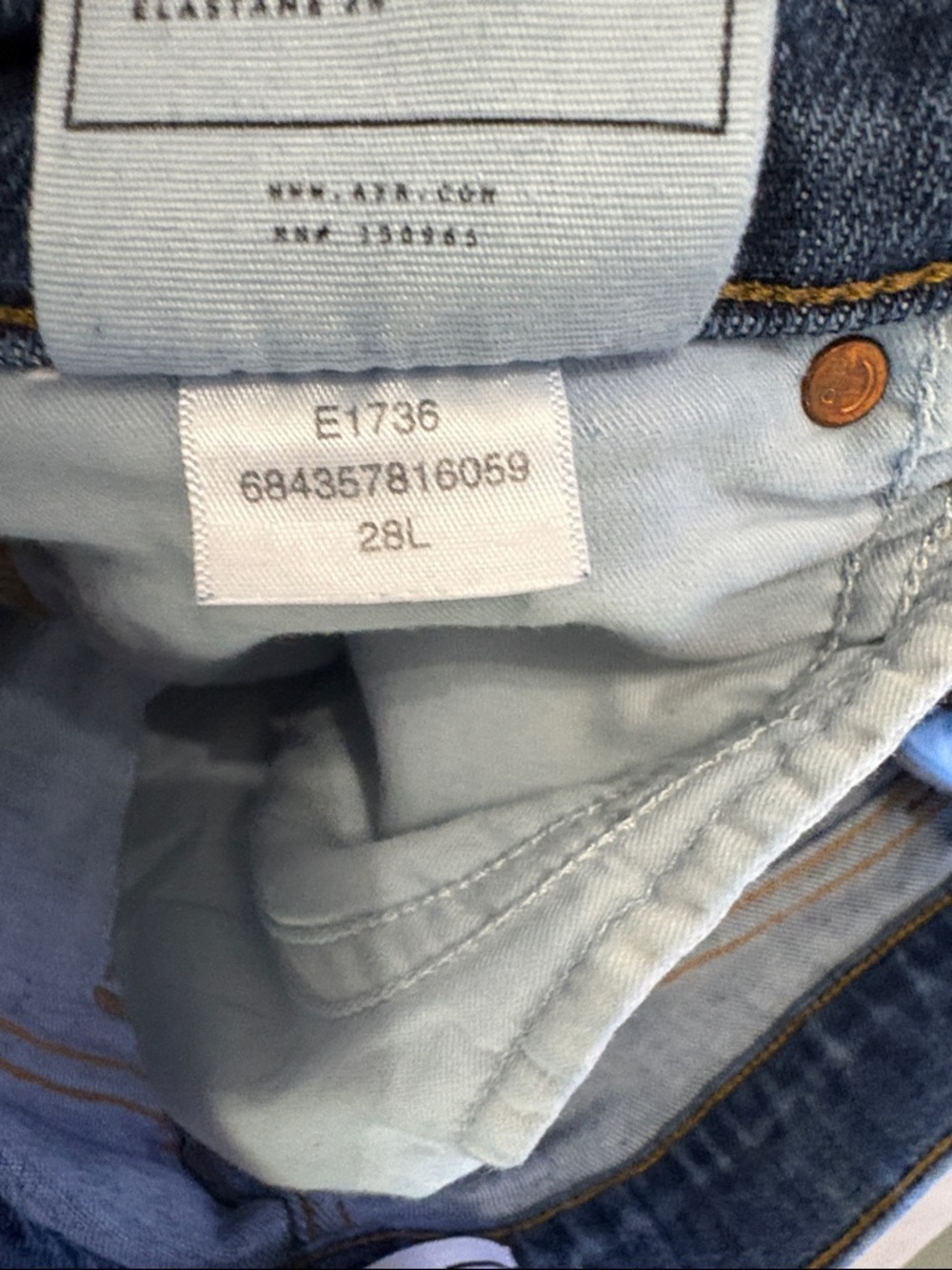 AYR the pop jeans size 28L - Picture 6 of 6
